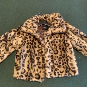 Cropped Leopard Jacket